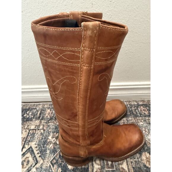 Frye Brown Leather Heeled Boots - Picture 8 of 11